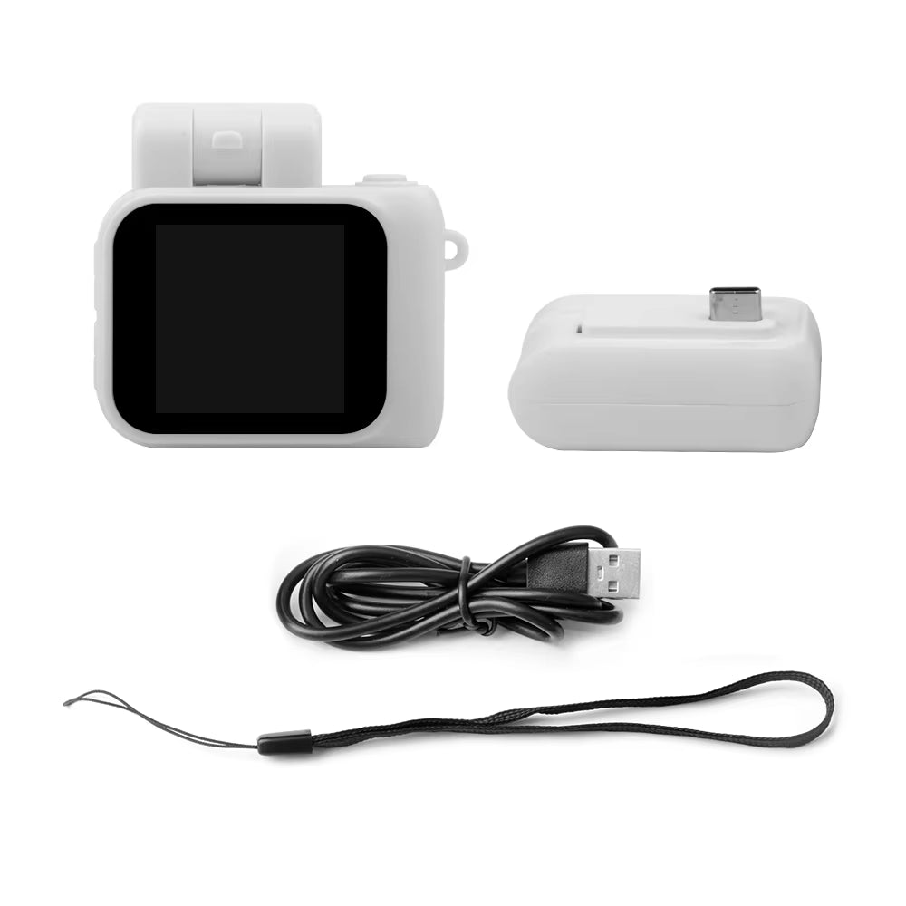 Y4000 HD 1080P Mini Camera with Flash Lamp and Battery Dock Portable Video Recorder DV with LCD Screen Kids Campus Retro Camera