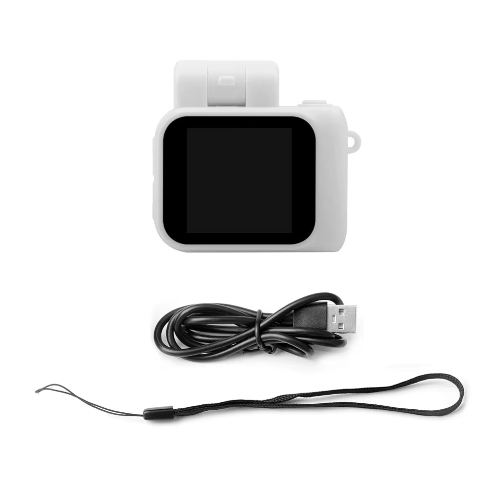 Y4000 HD 1080P Mini Camera with Flash Lamp and Battery Dock Portable Video Recorder DV with LCD Screen Kids Campus Retro Camera